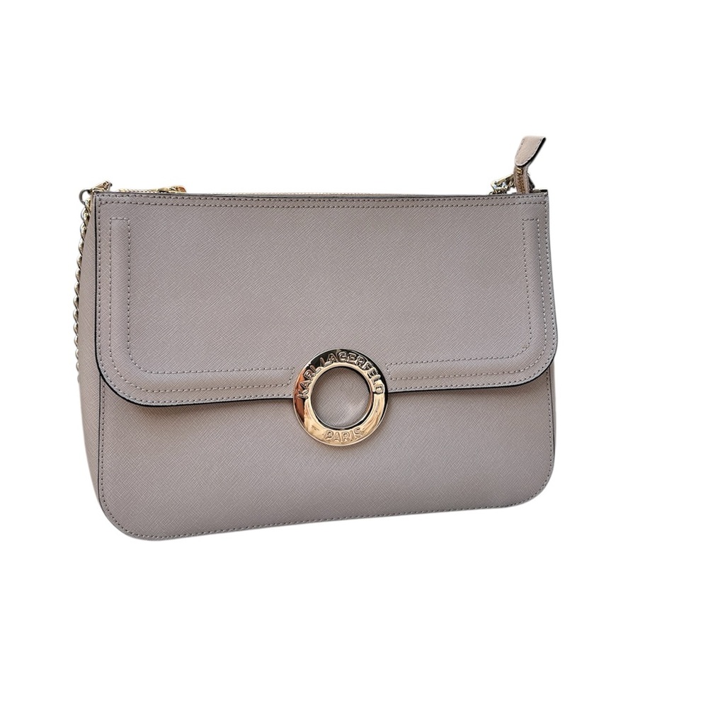 Karl Lagerfeld‎ Paris Cream Clarisse Shoulder Bag